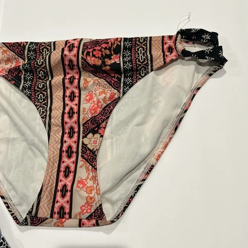 Bikini Swim patterned bottoms size XL bundle of 3 pairs new